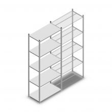 Legbordstelling Light Duty 2500x1000x500 mm (hxbxd) 5 niveaus beginsectie