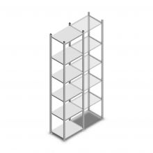 Legbordstelling Medium Duty 2500x550x400 mm (hxbxd) 6 niveaus verzinkt beginsectie