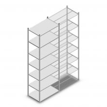 Legbordstelling Medium Duty 3000x1000x600 mm (hxbxd) 7 niveaus verzinkt beginsectie