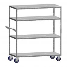 Lichte etagewagen Begra E60128 1280x600x1500 mm (lxbxh) 400 kg met 4 etages