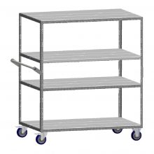Lichte etagewagen Begra E80128 1280x800x1500 mm (lxbxh) 400 kg met 4 etages