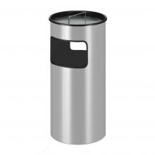Metalen as-papierbak 50 liter aluminium-grijs