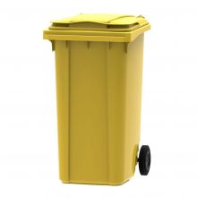 Afvalcontainer, mobiele rolcontainer 240 liter geel
