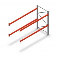 Palletstelling AR T2 2500x2700x1100mm (hxbxd) 2 niveaus 3680kg/niv aanbouwsectie