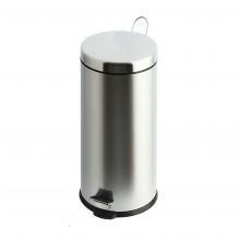 Pedaalemmer 30 liter rvs look