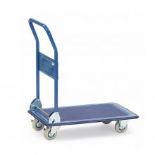 Platformwagen, transportwagen 150 kg van staal met inklapbare duwbeugel 740x480