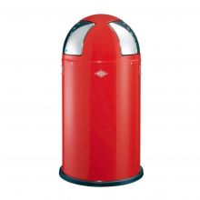 Push-two afvalbakken Wesco 55 liter rood