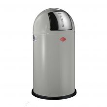 Pushboy afvalbak Wesco 50 liter koel grijs