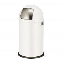 Pushboy afvalbak Wesco 50 liter wit