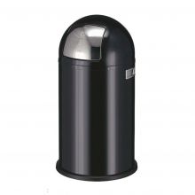 Pushboy afvalbak Wesco 50 liter zwart