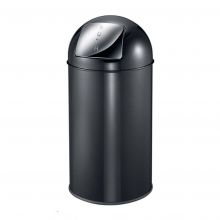 Pushcan afvalbakken EKO 40 liter zwart