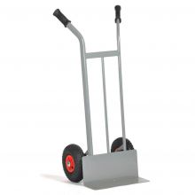 Stalen steekwagen 200 kg 1191 mm met luchtbanden grijs