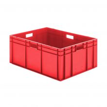 Stapelbare transportkrat TK0 800x600x320 mm (lxbxh) rood