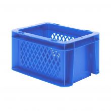 Stapelbare transportkrat TK1 200x100x120 mm (lxbxh) blauw