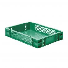 Stapelbare transportkrat TK1 400x300x75 mm (lxbxh) groen
