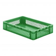 Stapelbare transportkrat TK1 600x400x120 mm (lxbxh) groen
