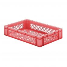 Stapelbare transportkrat TK2 600x400x120 mm (lxbxh) rood