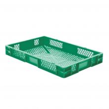 Stapelbare transportkrat TK2 600x400x75 mm (lxbxh) groen
