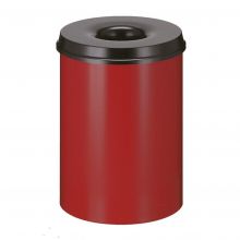 Vlamdovende papierbak 30 liter rood-zwart