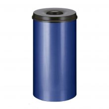 Vlamdovende papierbak 50 liter blauw-zwart 