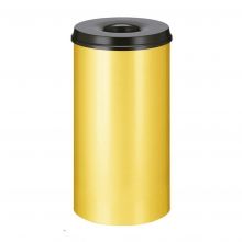 Vlamdovende papierbak 50 liter geel-zwart