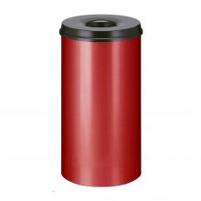 Vlamdovende papierbak 50 liter rood-zwart