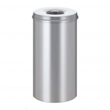 Vlamdovende papierbak 50 liter zilver