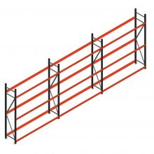Voordeelrij bandenstelling grootvak AR 2250x6240x500 mm (hxbxd) 3 niveaus