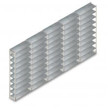 Voordeelrij gebruikte Magista legbordstelling 3000x6255x355 mm (hxbxd) 10 niveaus