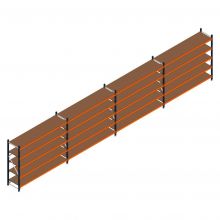 Voordeelrij grootvakstelling Kimer 1750x9250x600 mm (hxbxd) 5 niveaus