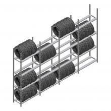 Voordeelrij bandenstelling Medium Duty 2500x4000x600 mm (hxbxd) 4 niveaus