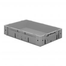 Zware stapelbare transportkrat VTK0 600x400x120 mm (lxbxh) grijs