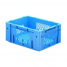 Zware stapelbare transportkrat VTK1 400x300x175 mm (lxbxh) blauw