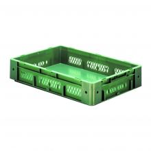 Zware stapelbare transportkrat VTK1 600x400x120 mm (lxbxh) groen
