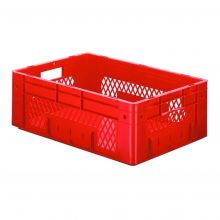 Zware stapelbare transportkrat VTK1 600x400x210 mm (lxbxh) rood