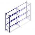 Gebruikte Stow palletstelling 5500x2700x1100mm (hxbxd) 3 niveaus beginsectie