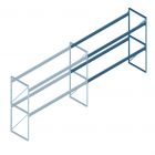 Gebruikte Hovuma palletstelling 2700x3430x1070 2 niveaus aanbouwsectie