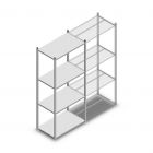 Legbordstelling Medium Duty 2000x850x500 mm (hxbxd) 4 niveaus verzinkt beginsectie