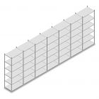 Voordeelrij legbordstelling Medium Duty 2500x7000x600 mm (hxbxd) 6 niveaus verzinkt