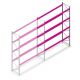 Gebruikte Rosss palletstelling 4800x3300x1100 4 niveaus aanbouwsectie