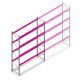 Gebruikte Rosss palletstelling 4800x3300x1100 4 niveaus beginsectie