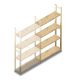 Houten legbordstelling BT Combi 1780x970x280 mm (hxbxd) 4 niveaus aanbouwsectie