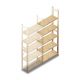 Houten legbordstelling BT Combi 2080x870x280 mm (hxbxd) 5 niveaus aanbouwsectie
