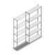 Legbordstelling Medium Duty 2200x1000x300 mm (hxbxd) 5 niveaus verzinkt aanbouwsectie
