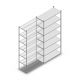 Legbordstelling Medium Duty 3000x1150x500 mm (hxbxd) 7 niveaus verzinkt aanbouwsectie