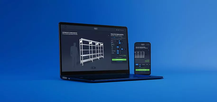 Ontwerp je eigen legbordstelling met de nieuwe 3D-configurator van Begra