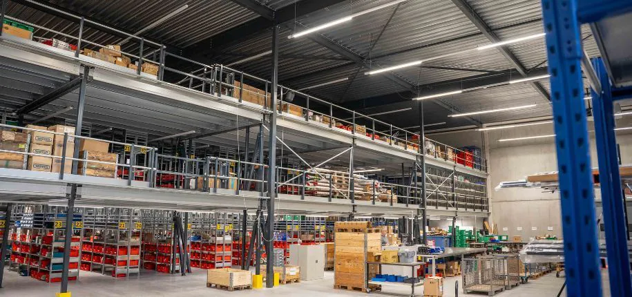 tussenvloeren in magazijnen