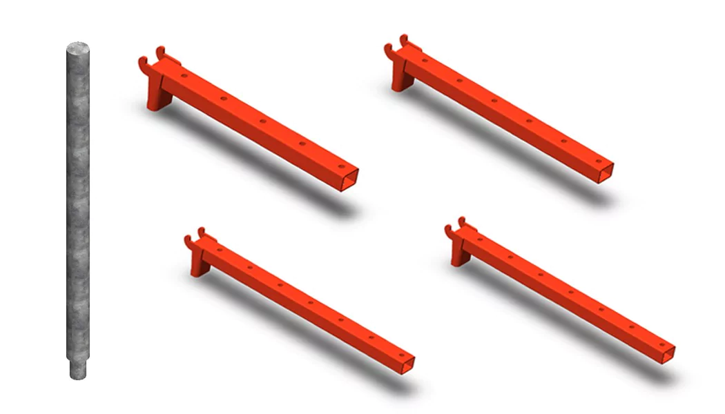 Medium draagarmstelling BR onderdelen Medium draagarmstelling BR onderdelen