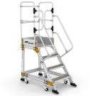 Platformtrap Wixor met veerwielen 4 treden