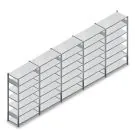 Voordeelrij deels gebruikte legbordstelling Stow 2250x6535x400 mm (hxbxd) 7 niveaus